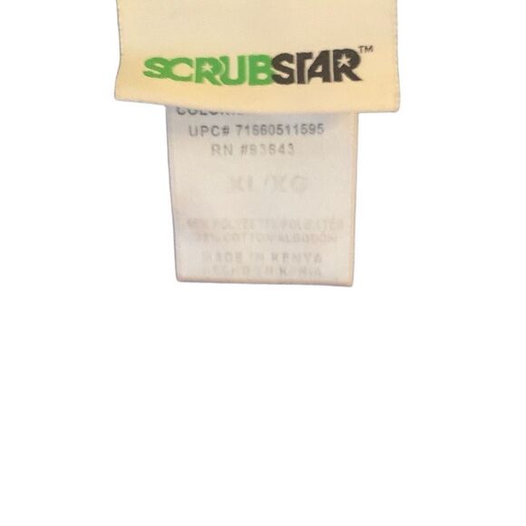 Pre Owned Women’s Scrubstar Scrub Scrubs Top in Casual Blue XL Get Comfort Style - Picture 7 of 7